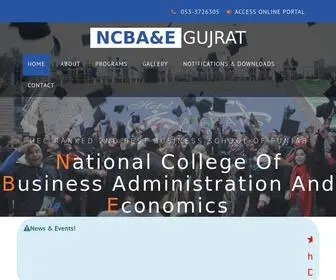 Ncbaegujrat.com.pk(NCBA&E) Screenshot