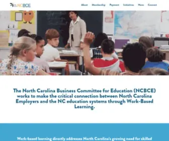 NCbce.org(North Carolina Business Committee for Education) Screenshot