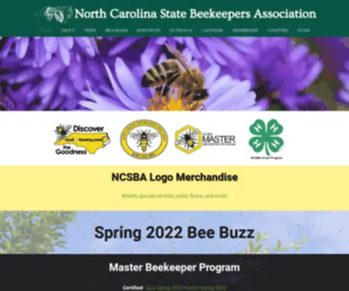 Ncbeekeepers.org(The North Carolina State Beekeepers Association) Screenshot