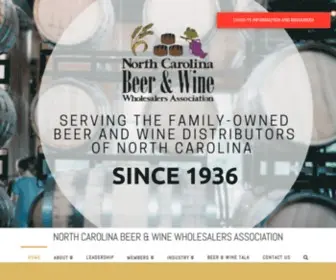 Ncbeerwine.com(North Carolina Beer & Wine Wholesalers Association) Screenshot