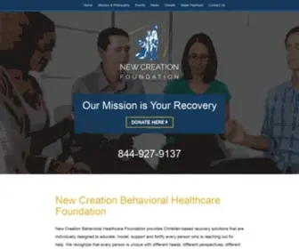 NCBHF.org(New Creation Behavioral Healthcare Foundation) Screenshot