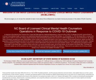 NCBLCMHC.org(North Carolina Board of Licensed Clinical Mental Health Counselors) Screenshot