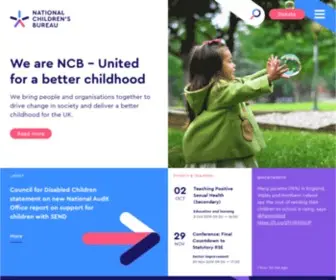 NCB.org.uk(Children's charity) Screenshot