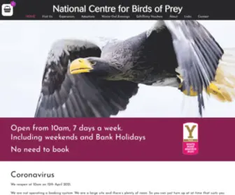 NCBP.co.uk(Multi-award winning bird of prey centre in Helmsley. The National Centre for Birds of Prey) Screenshot