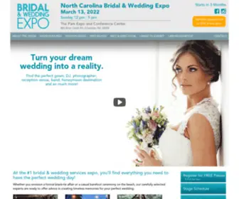 NCbridalexpos-PE.com(North Carolina Bridal & Wedding Expo) Screenshot