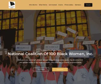 NCBW-Metroatlchapter.org(National Coalition of 100 Black Women) Screenshot