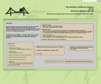 Nccabs.org(Northern California Chapter of the American Bamboo Society) Screenshot