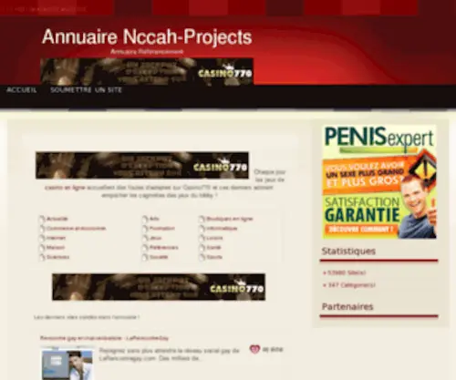 Nccah-Projects.com Screenshot
