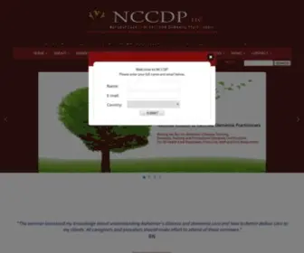 NCCDP.org(National Council of Certified Dementia Practitioners) Screenshot
