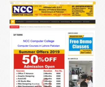 NCC.edu.pk(NCC Computer College) Screenshot