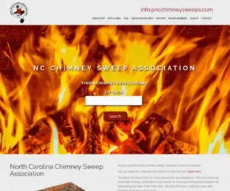 NCchimneysweeps.com(NC Chimney Sweep Association) Screenshot