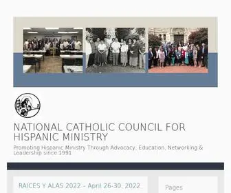 NCCHM-US.org(Promoting Hispanic Ministry Through Advocacy) Screenshot