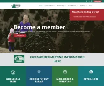 NCChristmastrees.com(The purpose of the association) Screenshot