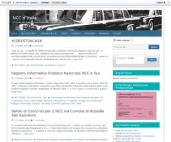 Nccitaliani.it(Il mondo del Noleggio con Conducente Italiano ( NCC )) Screenshot