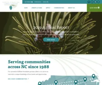 Nccommunityfoundation.org(North Carolina Community Foundation) Screenshot