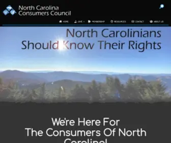 Ncconsumer.org(North Carolina Consumers Council) Screenshot