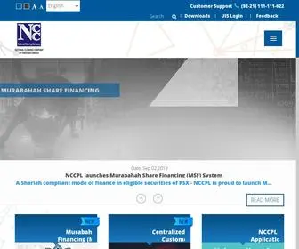NCCPL.com.pk(National Clearing Company of Pakistan Limited (NCCPL)) Screenshot