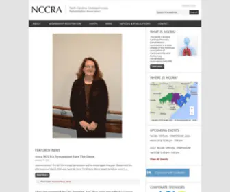 NCcraonline.org(North Carolina Cardiopulmonary Rehabilitation Association) Screenshot