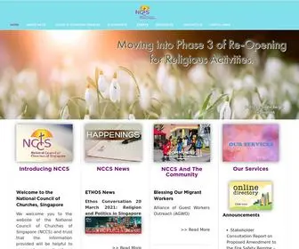 NCCS.org.sg(National Council of Churches of Singapore) Screenshot