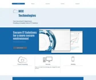 NCctechnologies.com(Computer support services) Screenshot