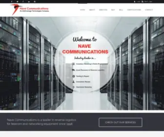 NCctel.com(Get help with Telecommunications & Network Equipment from Nave Communications) Screenshot