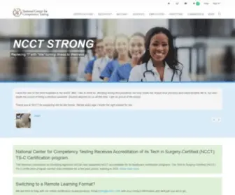 NCctinc.com(National Center for Competency Testing) Screenshot