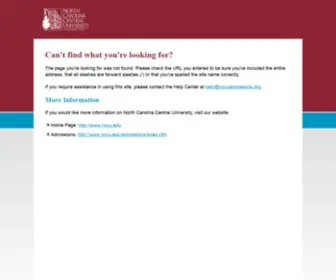 Nccuadmissions.org(North Carolina Central University) Screenshot