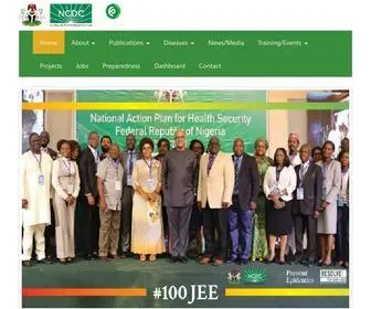 NCDC.gov.ng(Nigeria Centre for Disease Control and Prevention) Screenshot
