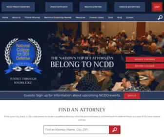 NCDD.com(National College for DUI Defense) Screenshot