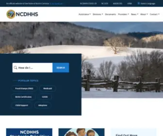 NCDHHS.gov(NC DHHS) Screenshot