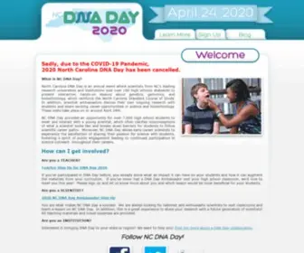 NCDNaday.org(NC DNA Day) Screenshot