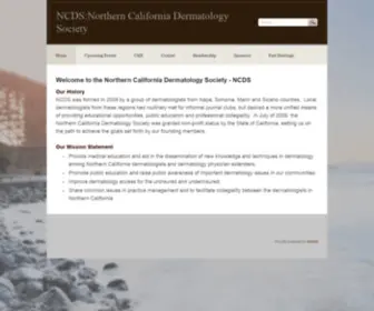 NCDsderm.com(Northern California Dermatology Society) Screenshot