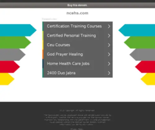 Ncehs.com(NURSING CONSULTANT EDUCATIONAL AND HEALTH SERVICES) Screenshot