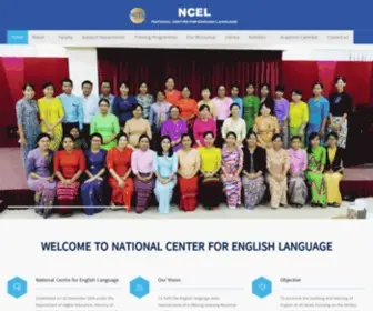 Ncel.edu.mm(National Centre for English Language (NCEL)) Screenshot