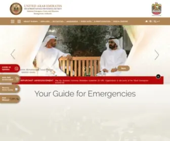 Ncema.gov.ae(The Supreme Council for National Security) Screenshot