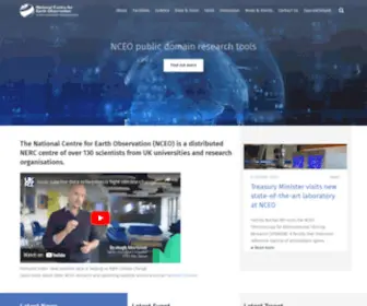 Nceo.ac.uk(National Centre for Earth Observation) Screenshot