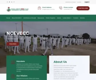 Ncevecc.com.ng(National Community Ethics and Values Environmental Cooperative Corps) Screenshot