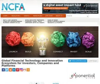 Ncfacanada.org(National Crowdfunding & Fintech Association of Canada) Screenshot