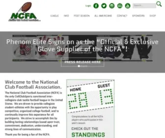Ncfafootball.org(NCFA College Club Football) Screenshot