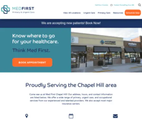 Ncfamilydoctor.com(Med First Chapel Hill) Screenshot