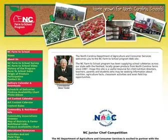 Ncfarmtoschool.com(NC Farm to School Program) Screenshot