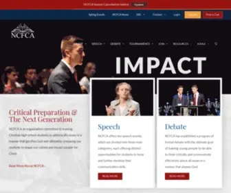 NCfca.org(Christian Speech & Debate League) Screenshot