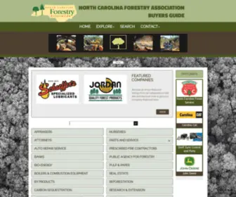 Ncforestrybuyersguide.com(North Carolina Forestry Association Buyers Guide) Screenshot