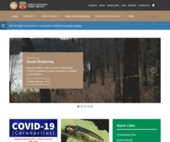 Ncforestservice.gov(North Carolina Forest Service) Screenshot