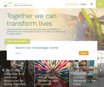 NCFP.org(Helping families transform their values into effective giving) Screenshot