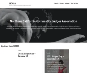 NCgja.org(Northern California Gymnastics Judges Association) Screenshot