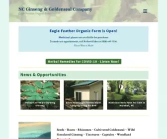 Ncgoldenseal.com(Eagle Feather Organic Farm) Screenshot