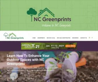 NCgreenprints.com(NC Greenprints Landscaping) Screenshot