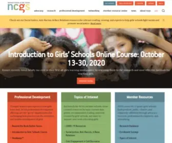 NCGS.org(The National Coalition of Girls’ Schools is the leading advocate for girls’ education) Screenshot