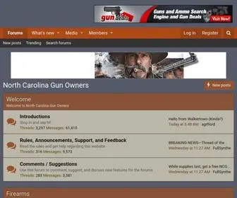 Ncgunowners.com(North Carolina Gun Owners) Screenshot